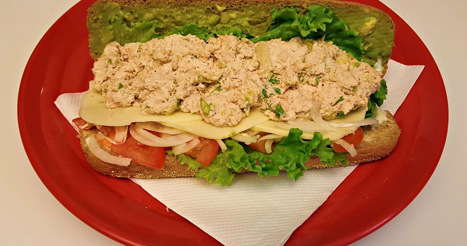 Pure, Healthy, and Loved by Locals: Premium White Tuna & Avocado Sandwich (#8)